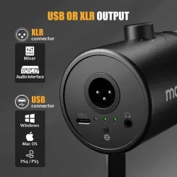 Maono PD400X USB/XLR Dinamik Mikrofon - 4