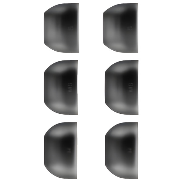 MAX Buds 3 FE Smoky Black (S/MS/M) 3 Çift - 1