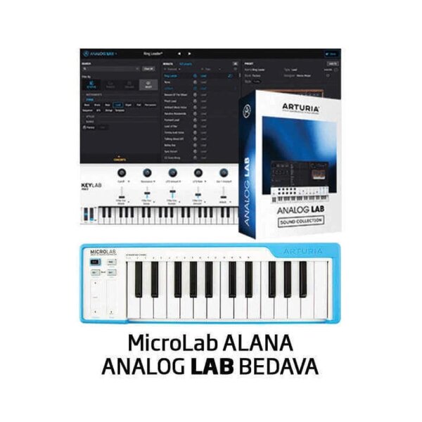 MicroLab Midi Klavye - Mavi - 2