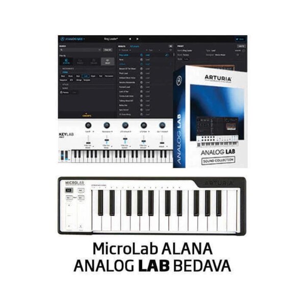 MicroLab Midi Klavye SİYAH - Arturia