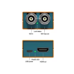 Mini SC1112 3G SDI HDMI Mini Çevirici - 5