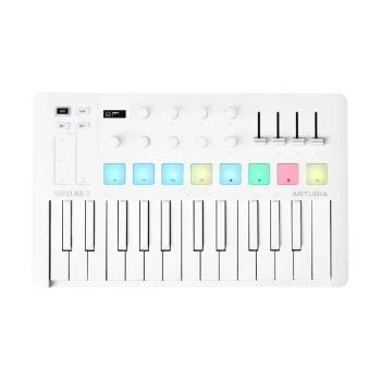 MiniLab 3 Alpine White - 25 Tuş MIDI Klavye - Arturia