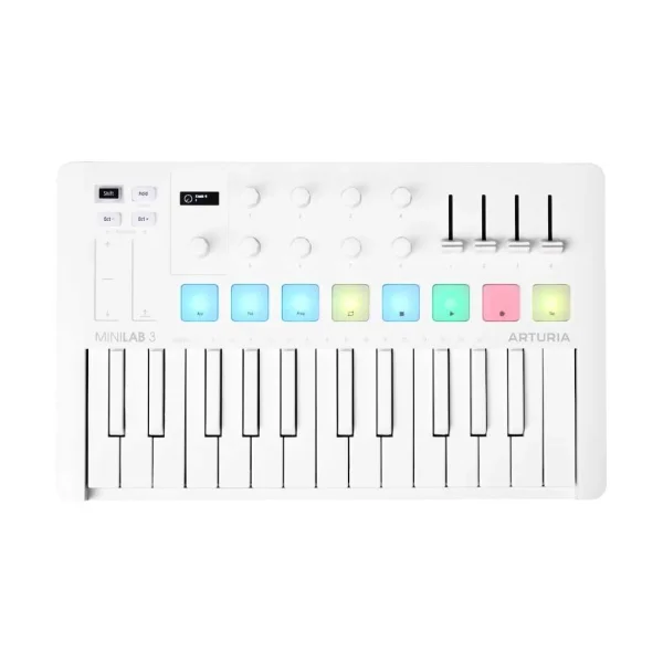 MiniLab 3 Alpine White - 25 Tuş MIDI Klavye - 1