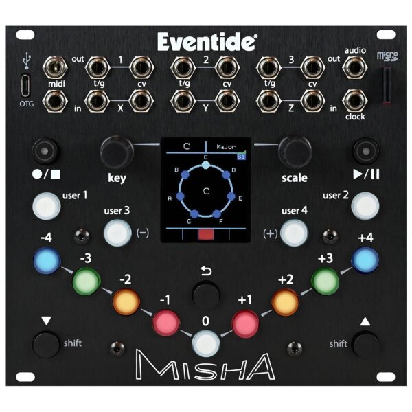 Misha Interval-Based Instrument and Sequencer for Eurorack (28 HP) - Eventide Audio