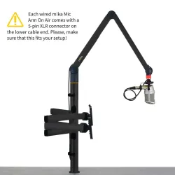 m!ka Set 4: Dual Monitor + Single Mic Set aluminum - 2