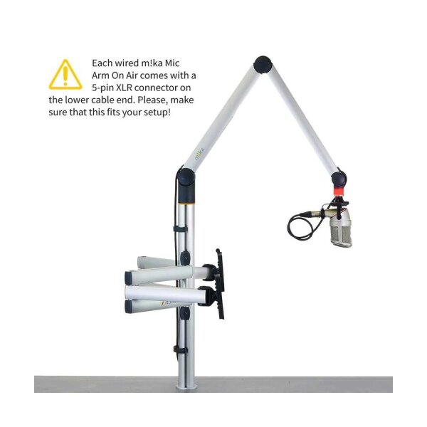 m!ka Set 4: Dual Monitor + Single Mic Set aluminum - Yellowtec