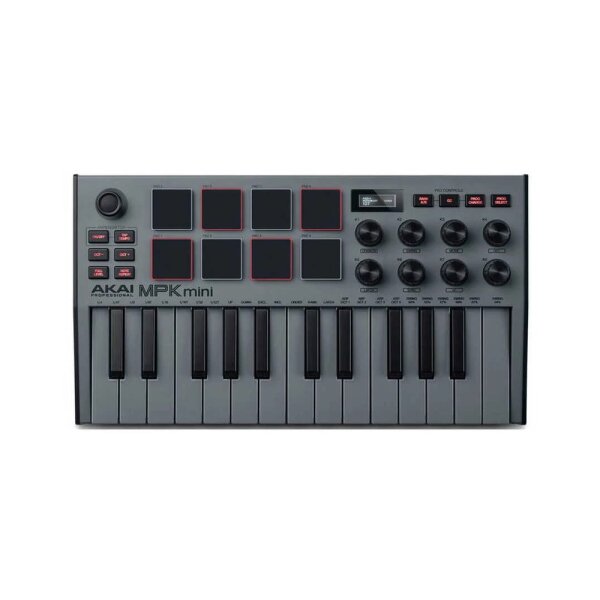 MPKMINI 3 Gray MIDI Klavye (Gri) - AKAI