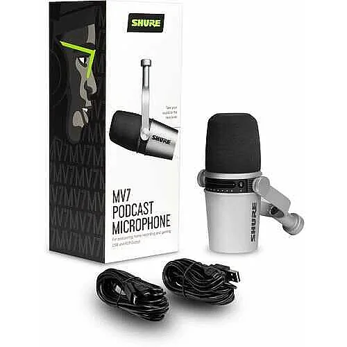 MV7 Dinamik XLR-USB Podcast Mikrofonu (Silver) - 3