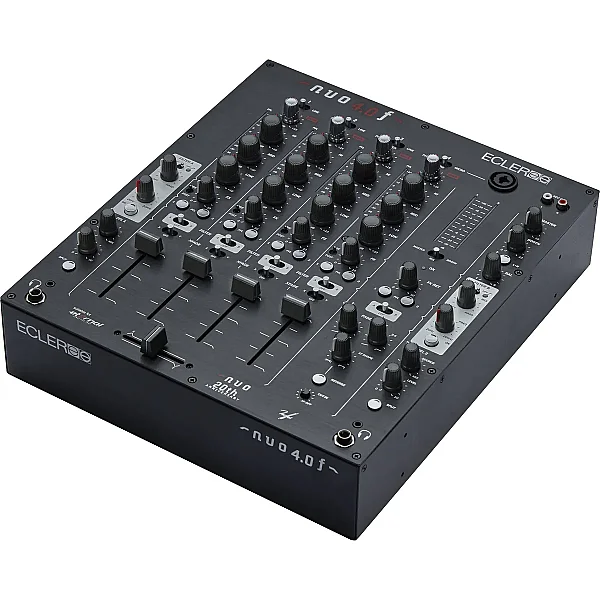 NUO4.0F - 4 Kanal Analog DJ Mikser (SİYAH) - 3