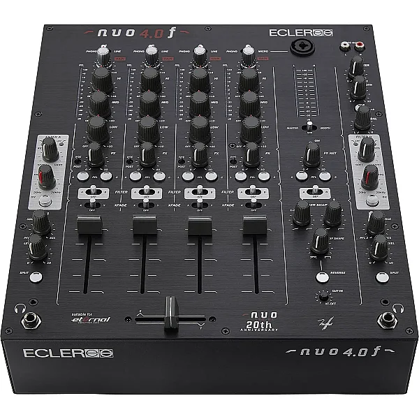 NUO4.0F - 4 Kanal Analog DJ Mikser (SİYAH) - 2