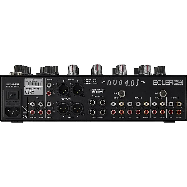 NUO4.0F - 4 Kanal Analog DJ Mikser (SILVER) - 4