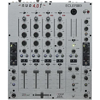 NUO4.0F - 4 Kanal Analog DJ Mikser (SILVER) - Ecler