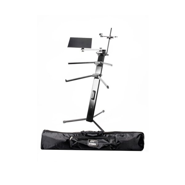 O6AL Ultitip Çift Kol Mikrofon ve Laptop Bölmeli Org Standı - Çantalı - CTT