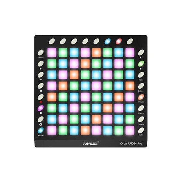 Orca Pad 64-A Midi Kontrolcüsü (Dahili Ses Bankası) - Worlde