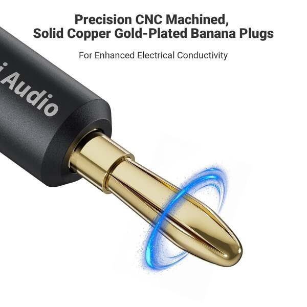 Oxygen-Free Copper Speaker Cables (2 Çift) | 1.8mt - 3