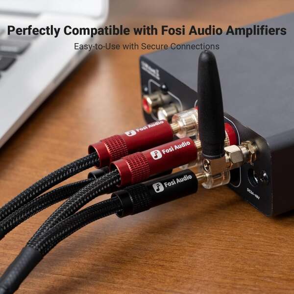 Oxygen-Free Copper Speaker Cables (2 Çift) | 1.8mt - 4