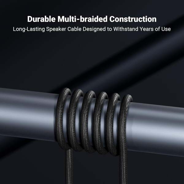 Oxygen-Free Copper Speaker Cables (2 Çift) | 1.8mt - 6