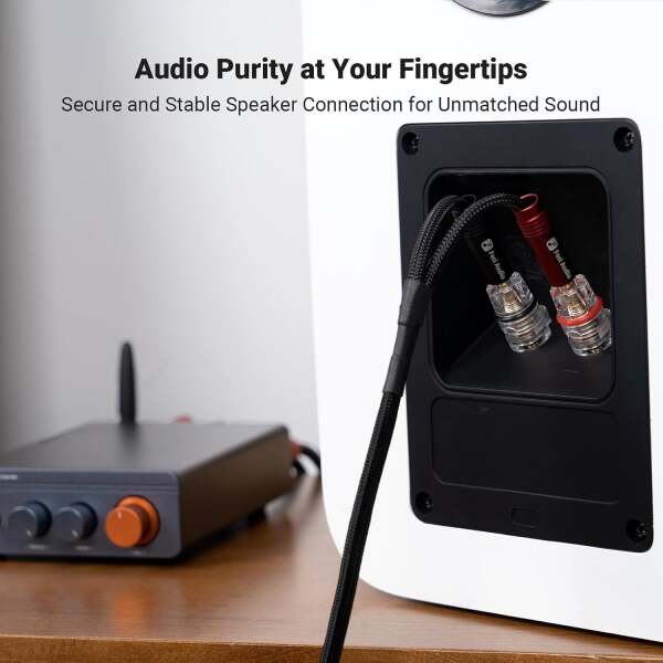 Oxygen-Free Copper Speaker Cables (2 Çift) | 1.8mt - 7