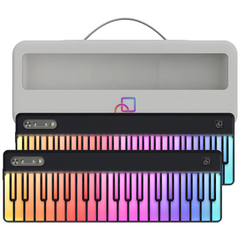 PartyKeys Keyboard - Light-Guided MIDI Piano Keyboard | 72 Tuşlu Özel Çantalı Set | Black - PartyKeys