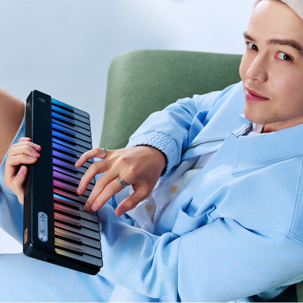 PartyKeys Keyboard - Light-Guided MIDI Piano Keyboard | 72 Tuşlu Özel Çantalı Set | White - 2