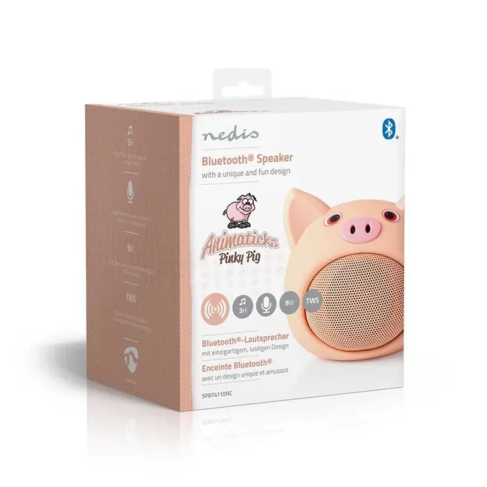Pinky Pig Animaticks Bluetooth Hoparlör - 4