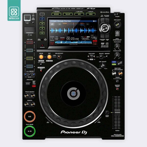 Skin Pioneer CDJ-2000 NXS2 - Koruyucu Kaplama - Siyah - 1