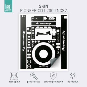 Skin Pioneer CDJ-2000 NXS2 - Koruyucu Kaplama - Siyah - 2