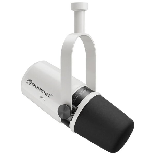 PM1 White | Cardioid Dynamic Podcasting Microphone - 1