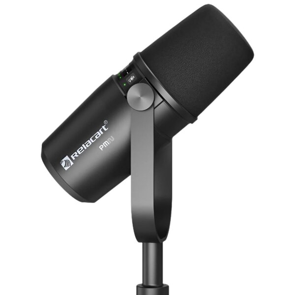 PM2 Black | USB-C & XLR Cardioid Dynamic Podcasting Microphone - 1