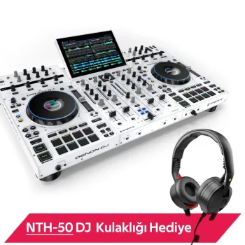 Prime 4+ Profesyonel DJ Controller (White Edition) - 1