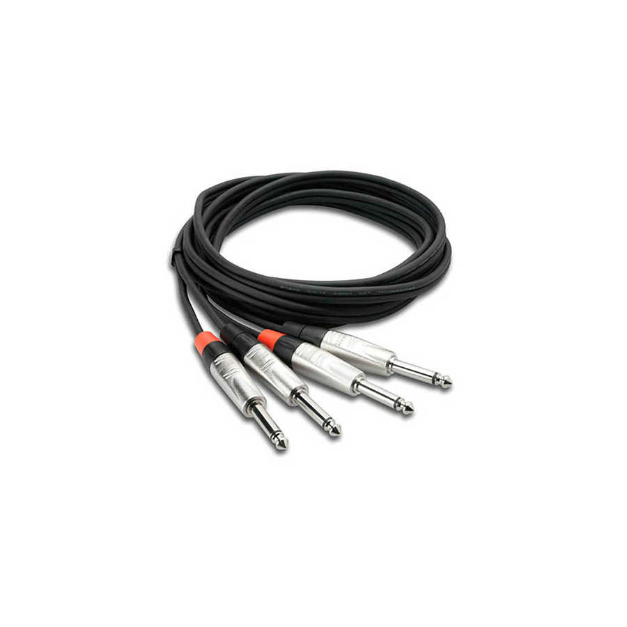Pro 1-4"TS (M) - 1-4'' TS (M) Balanssız Çift kablo 3 mt. HPP-010X2