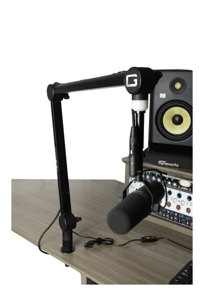 LED Aydınlatmalı Yayıncı Boom Mikrofon Standı (GFW-MICBCBM4000) | GFWMICBCBM4000 - 2