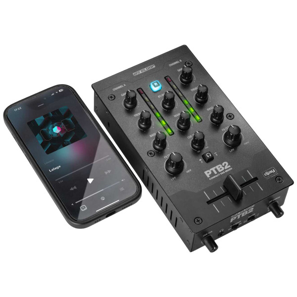 PTB2 | Mobil 2+1 Channel DJ Mixer (DVS & Bluetooth) - 8