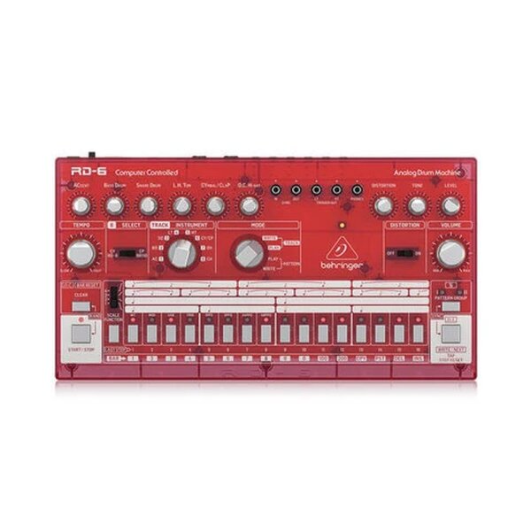 RD-6-SB 64 Adım Sıralayıcılı Analog Davul Makinesi ( Kırmızı ) - Behringer