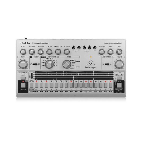 RD-6-SR 64 Adım Sıralayıcılı Analog Davul Makinesi ( Gümüş ) - Behringer
