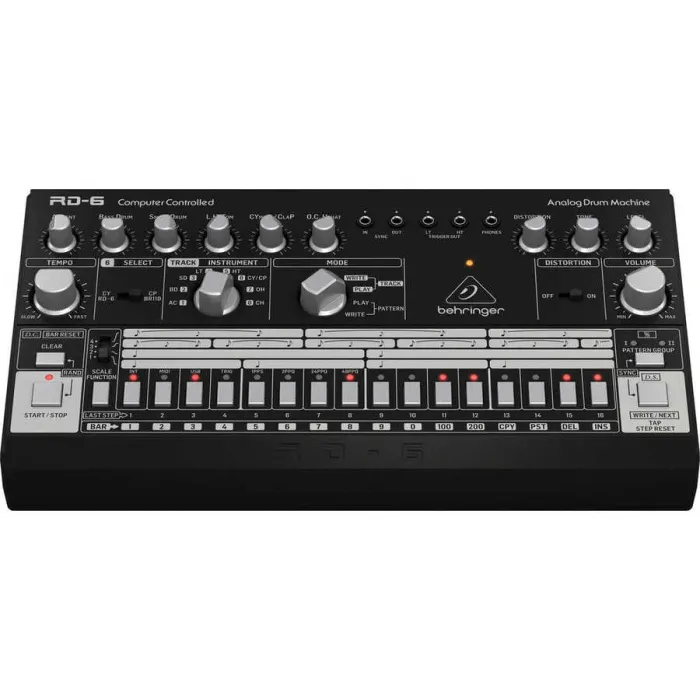 RD-6-BK 64 Adımlı Sıralayıcılı Analog Davul Makinesi (Siyah) - 2