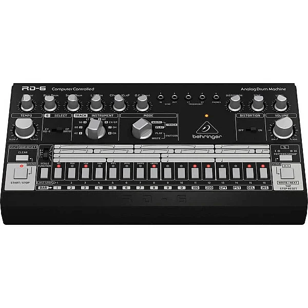 RD-6-BK 64 Adımlı Sıralayıcılı Analog Davul Makinesi (Siyah) - 2