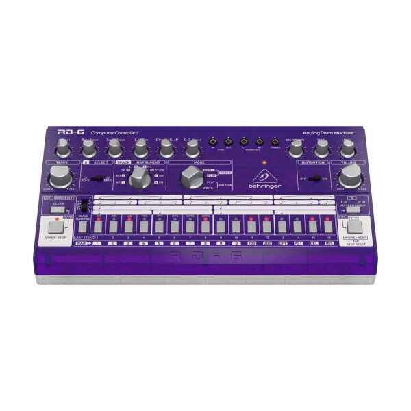 RD-6-GP 64 Adımlı Sıralayıcılı Analog Davul Makinesi (Mor) - Behringer