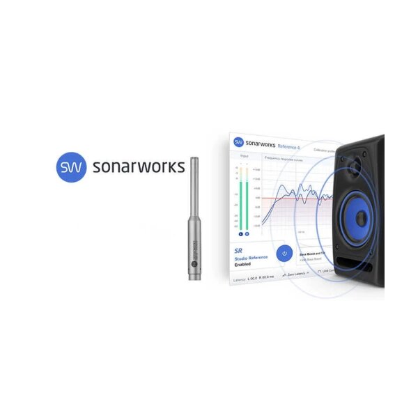 Reference 4 Hoparlör ve Kulaklık Kalibrasyon Yazılımı ve Ölçüm Mikrofon - SonarWorks