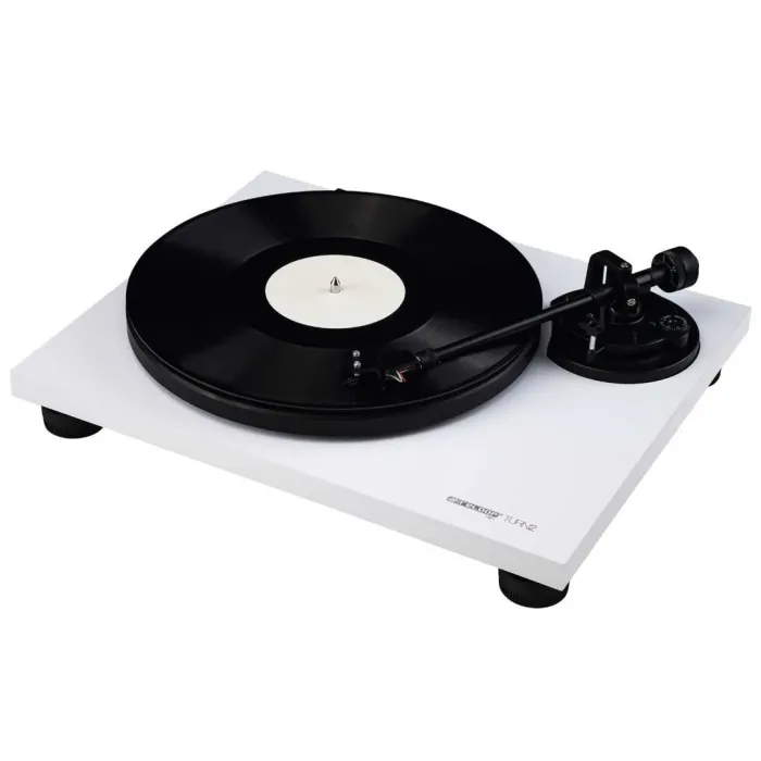 TURN 2 White - Analog HiFi Belt Drive Pikap - 1