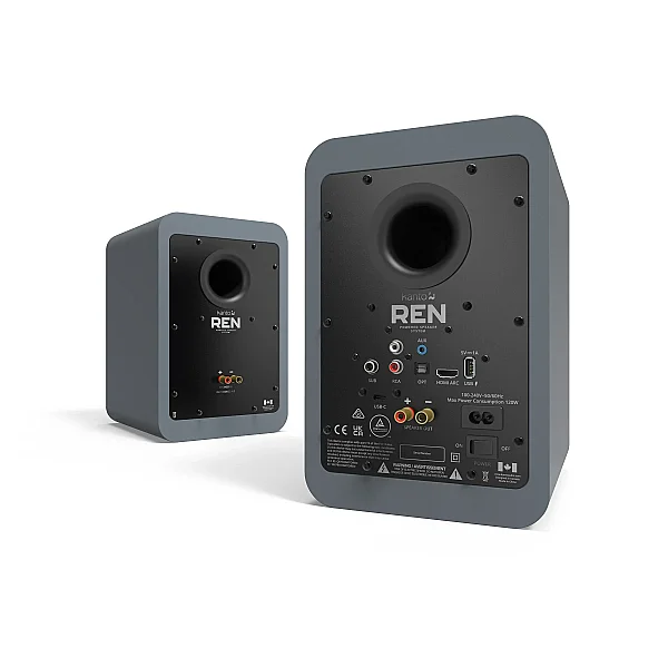 Ren | 200W 5'' Aktif Kitaplık Hoparlörleri | Mat Gri, Çift - 4
