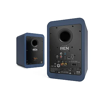 Ren | 200W 5'' Aktif Kitaplık Hoparlörleri | Mat Mavi, Çift - 4