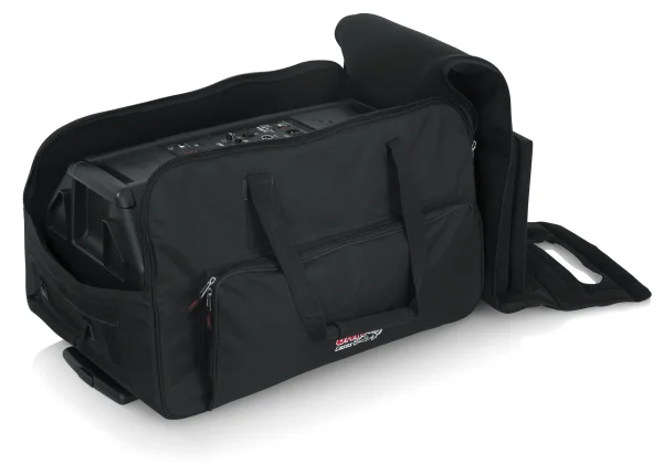 Rolling speaker bag for large format 12