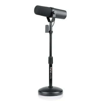 Round Base Desktop Mic Stand | GFW-MIC-0501 - Gator Frameworks