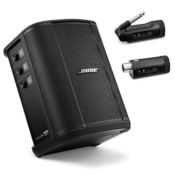 S1 Pro+ Portatif Hoparlör Bundle, Mic/Line ve Instrument Transmitters Paket - Bose