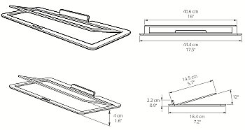 S10 Düşük Profilli Açılı Soundbar ve Merkez Kanal Hoparlör Standı, Ev Sineması İçin - 6