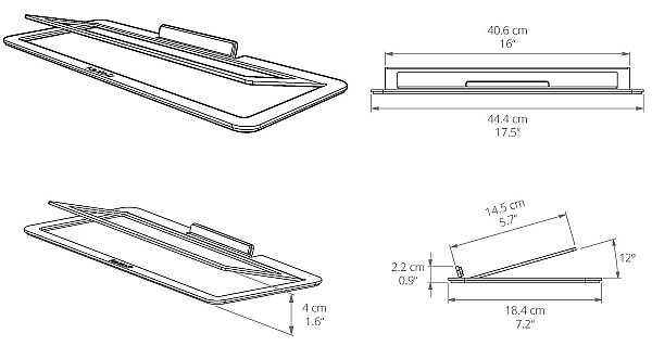 S10 Düşük Profilli Açılı Soundbar ve Merkez Kanal Hoparlör Standı, Ev Sineması İçin - 6
