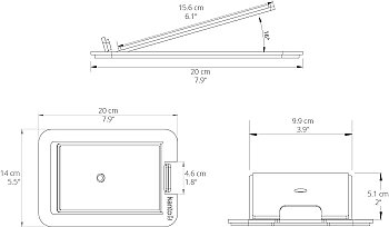 S4W Masaüstü Hoparlör Standları, Orta Boy Hoparlörler İçin - Beyaz (Çift) - 6