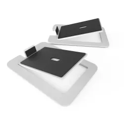 S6W Masaüstü Hoparlör Standları, Büyük Hoparlörler İçin - Beyaz (Çift) - 5