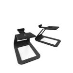 SE4 Yükseltilmiş Masaüstü Hoparlör Standları, Orta Boy Hoparlörler İçin - Siyah (Çift) - 1